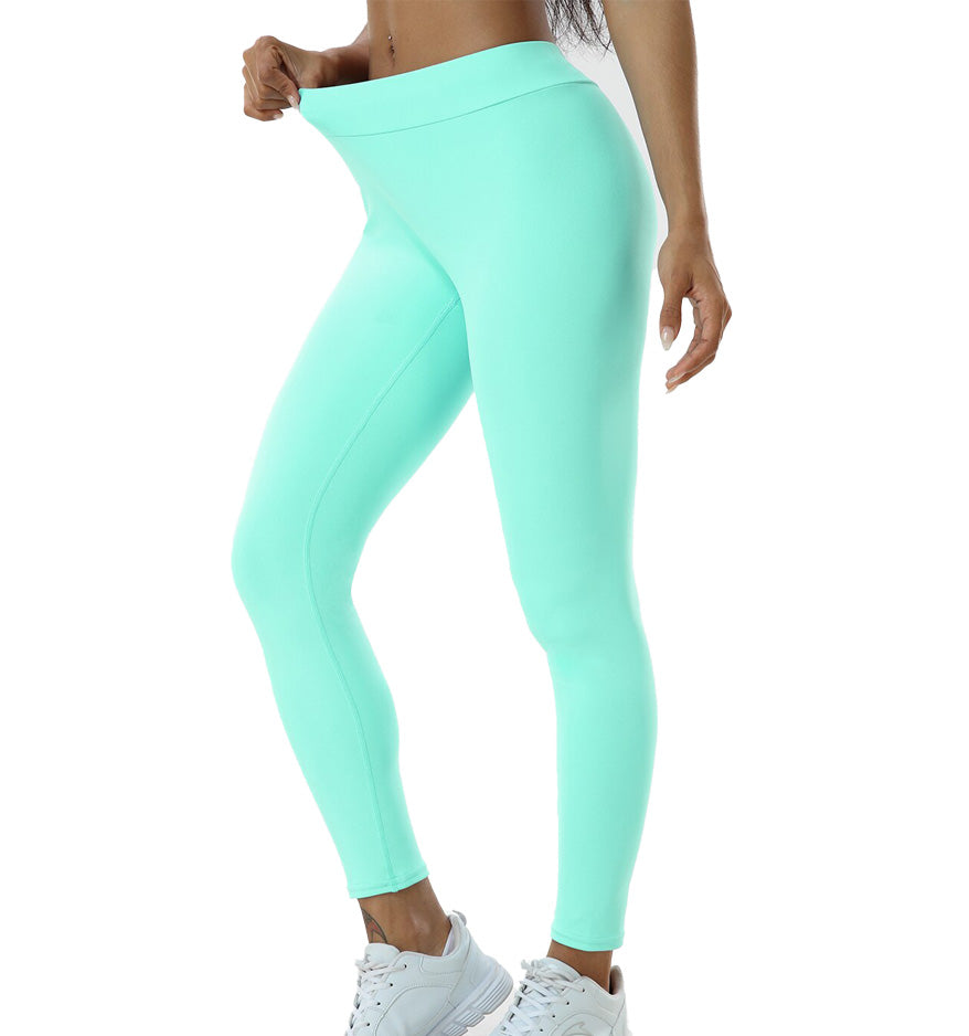 Aqua GreenBlue Brazilian Scrunch Leggings with V Back