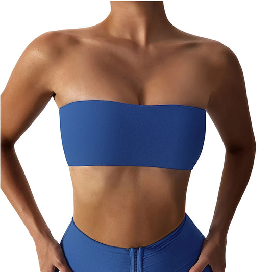 Bandeau Top in Blue