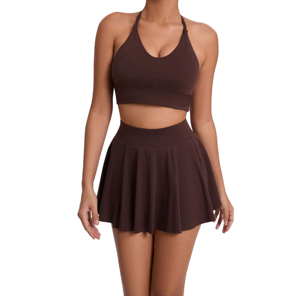 Baller Babe Sport Skirt with Crop Top Set