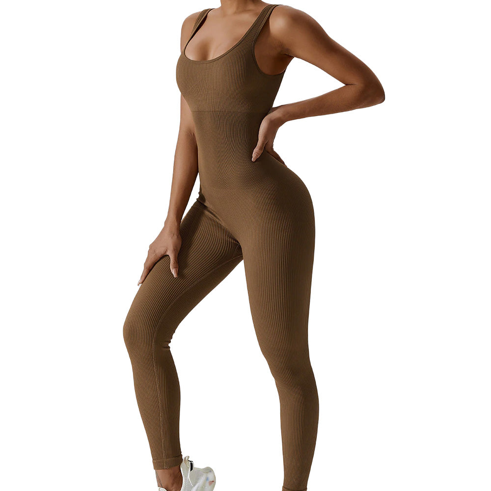 Baller Babe Seamless Bodysuit Ribbed in Oat Milk