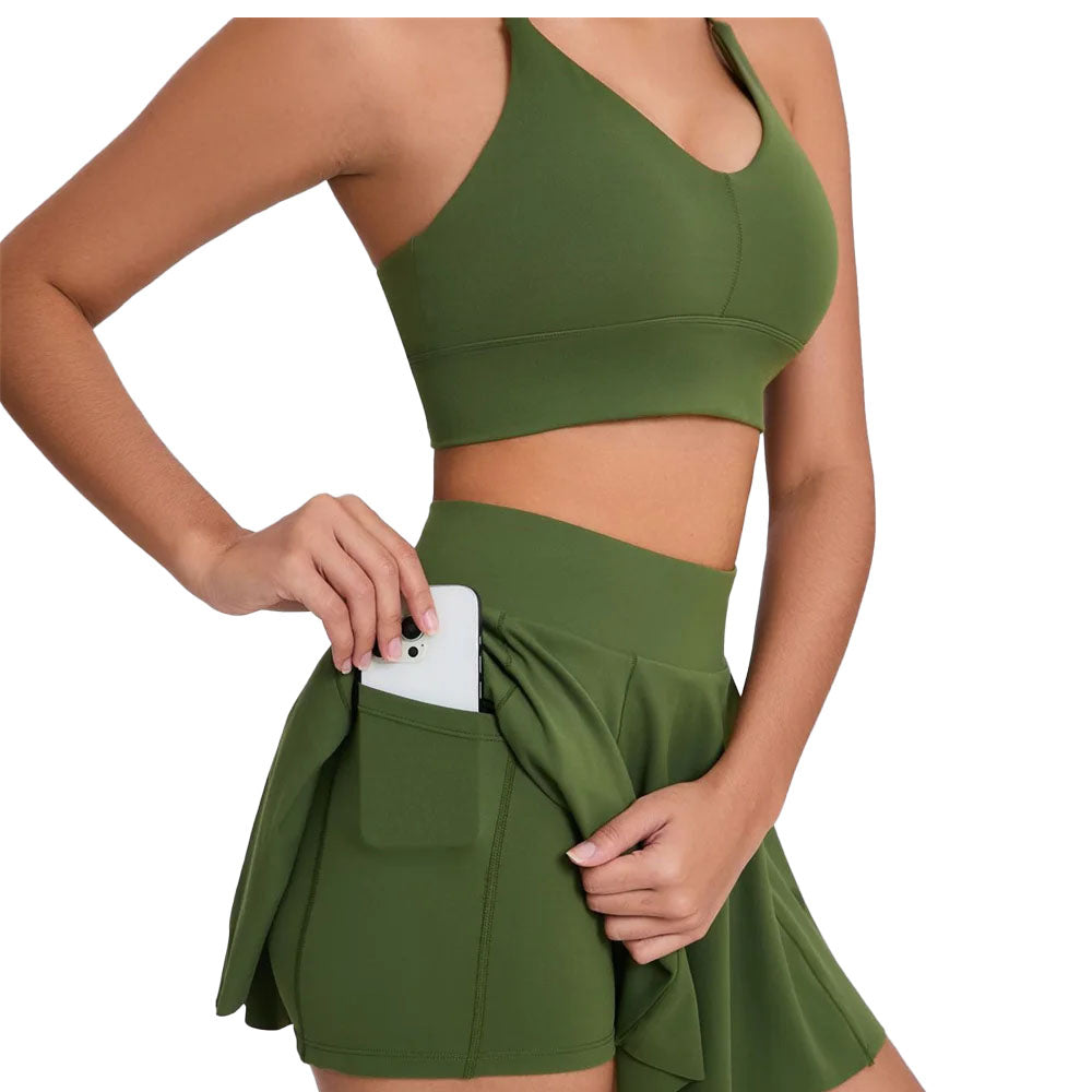 Baller Babe Sport Skirt with Crop Top Set