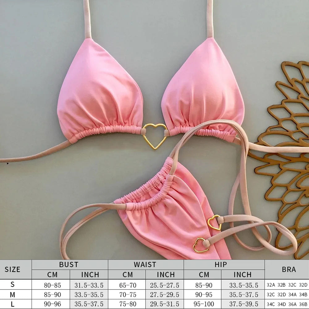 Mimi Pink String Bikini