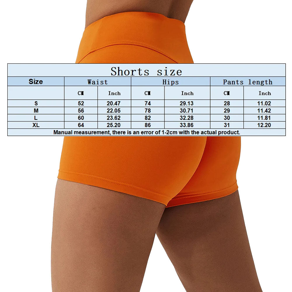 Baller Babe High Waisted scrunch Shorts in Orange