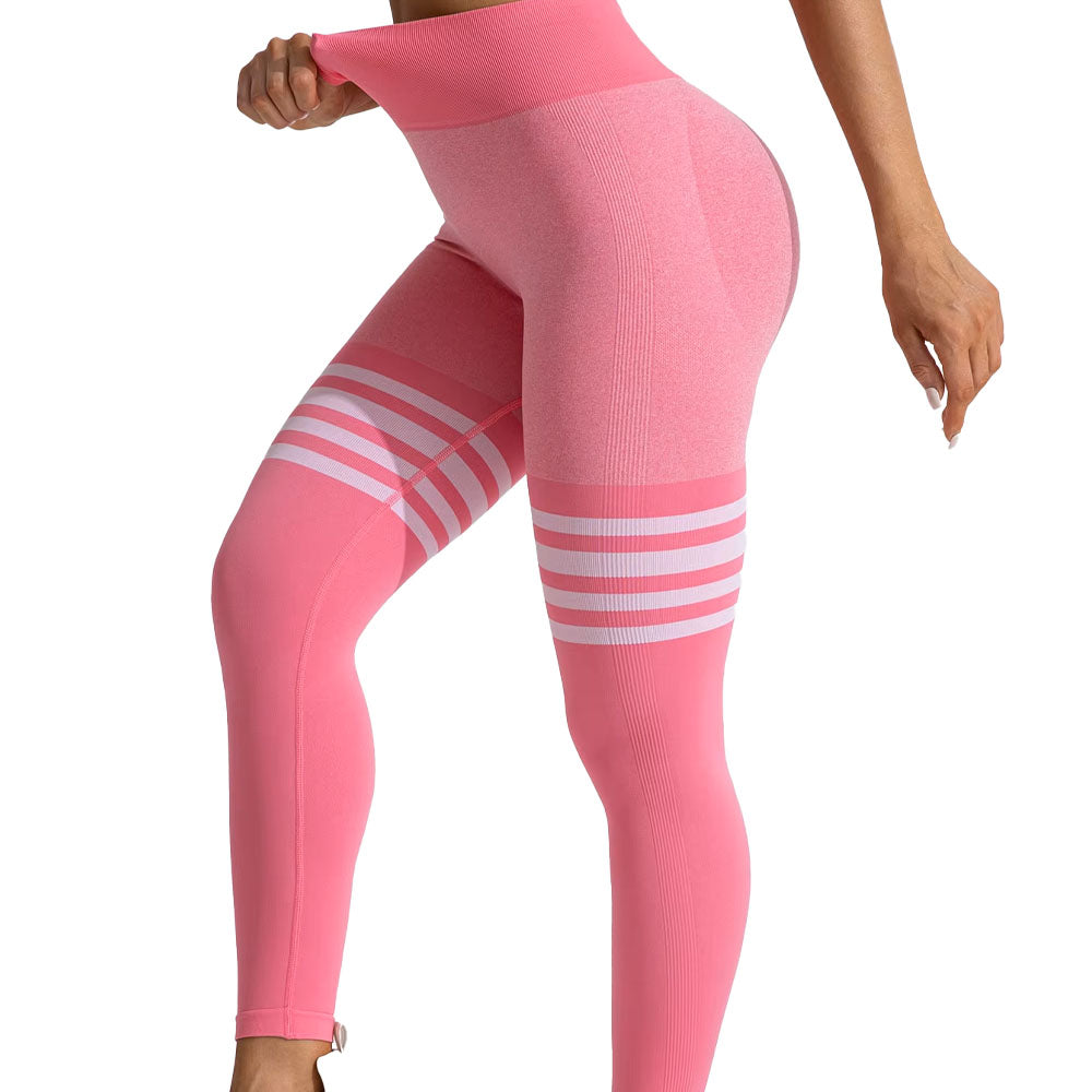 Baller Babe Thigh High Sock V Waist Leggings Pink