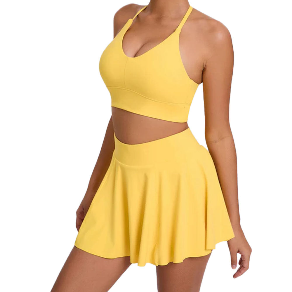 Baller Babe Sport Skirt with Crop Top Set
