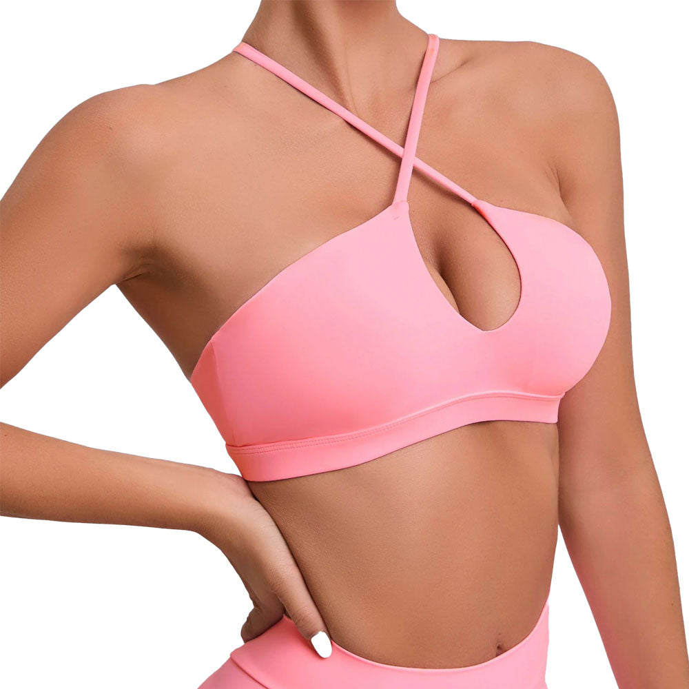 Buy Women's Crop Top in Pink, Push up sports bra  Best activewear fashion  – Baller Babe Active Wear