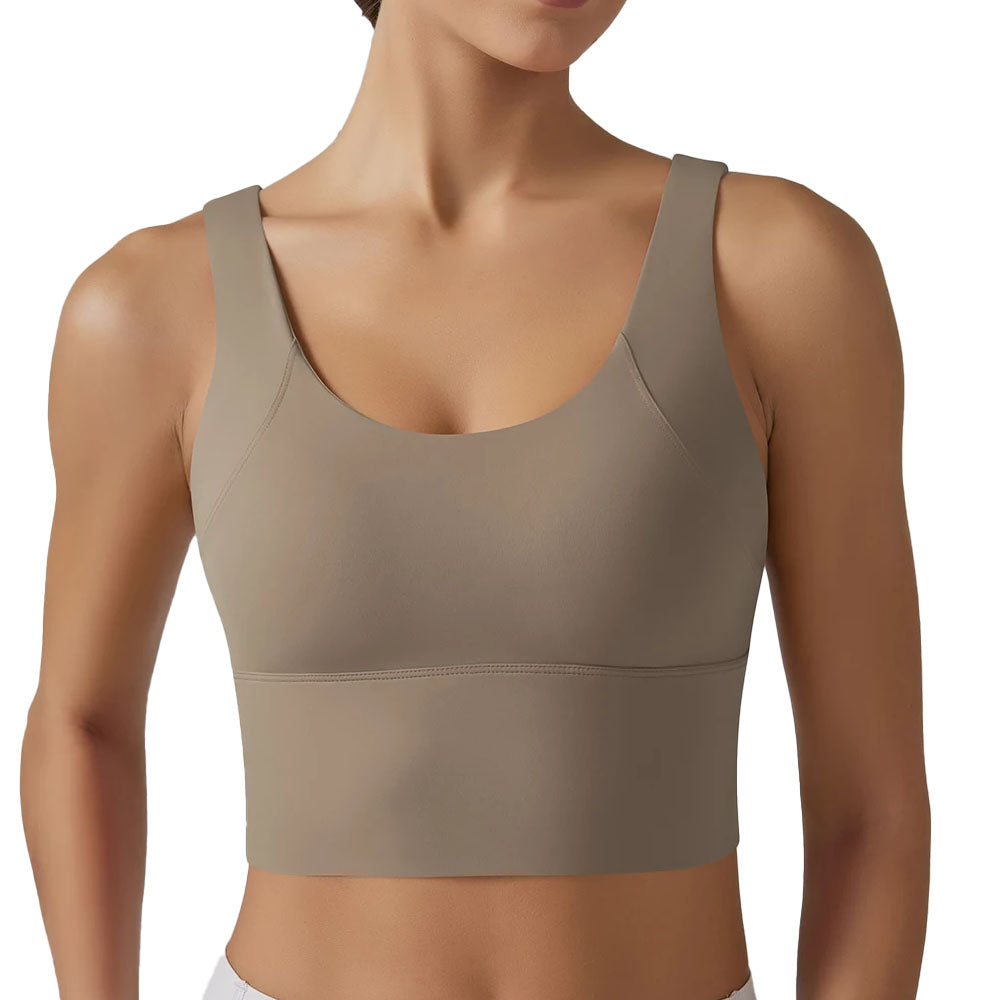Ivy womens V Back crop top Cocoa