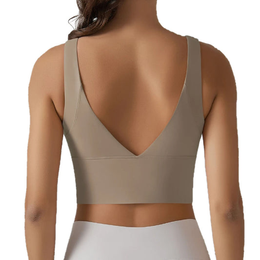 Ivy womens V Back crop top Cocoa