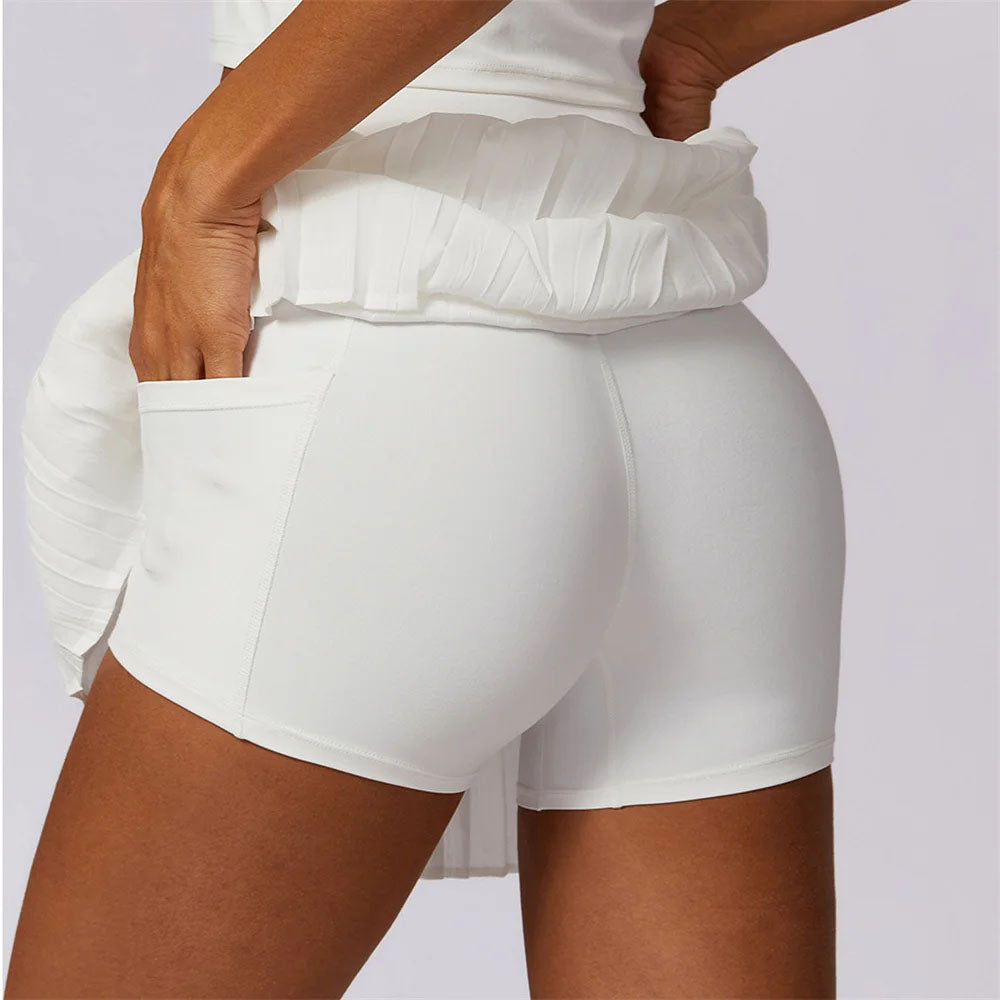 Tempo 2 in 1 Sports Shorts Pleated Skirt