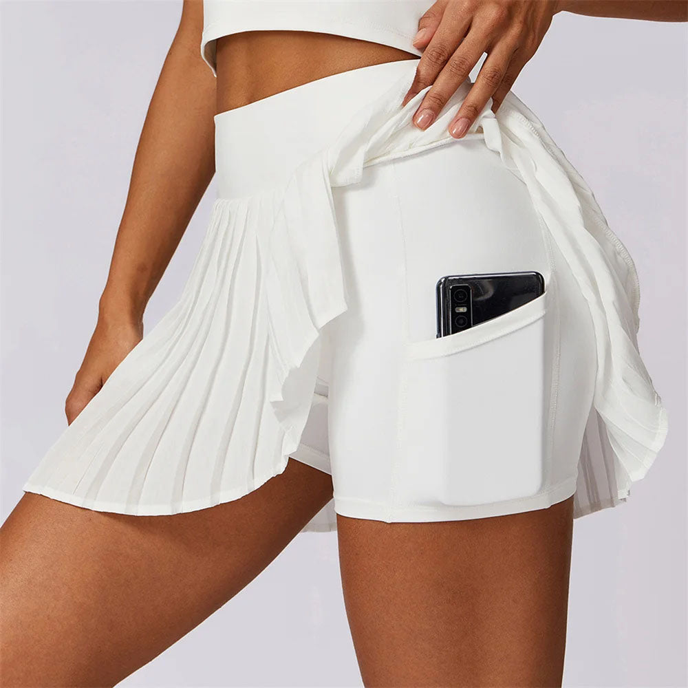 Tempo 2 in 1 Sports Shorts Pleated Skirt