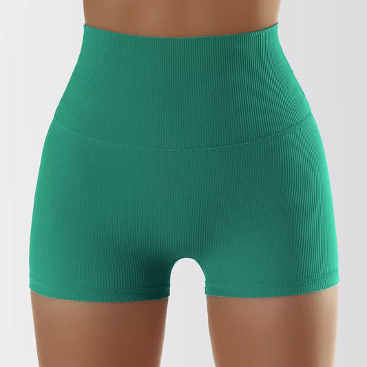 green gym shorts bo-tee style ribbed yoga shorts activewear australia