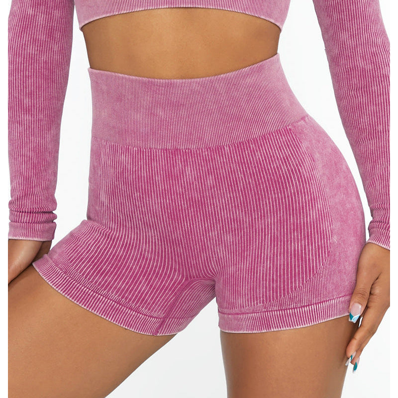 Seamless High Waisted Athletic Yoga Shorts