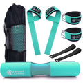 Blue Barbell Pad with ankle straps