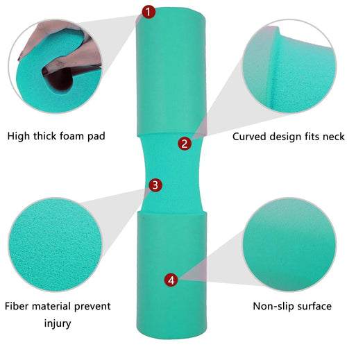 3 in 1 Barbell Pad Set with Carry Bag Wrist Wraps Ankle Straps