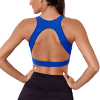 Cosmo Electric Blue V crop top by Baller babe