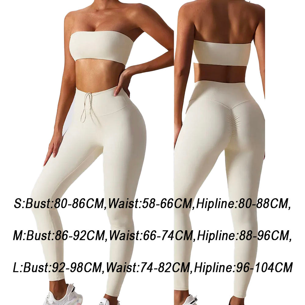 Azra Boob Tube with Scrunch Leggings Set