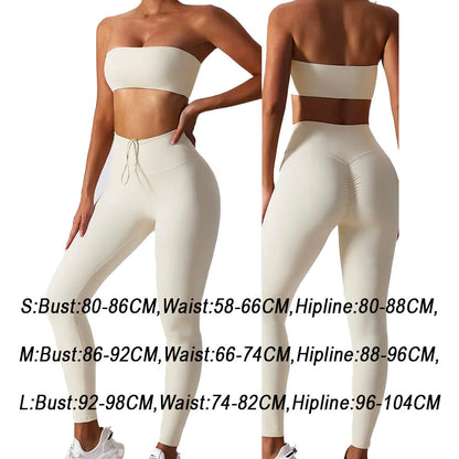 Azra Boob Tube with Scrunch Leggings Set