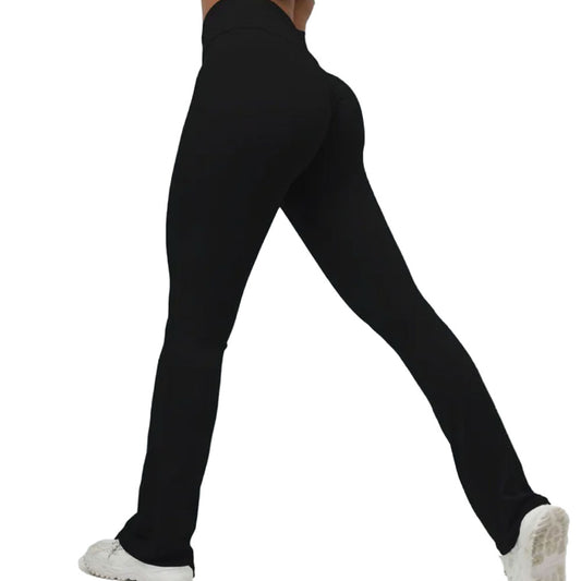 Baller Babe NKD Feel flare yoga leggings Jet Black