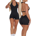 BLACK YOGA JUMPSUIT FOR WOMEN
