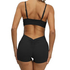 Baller Babe Backless Bodysuit Short - Grey
