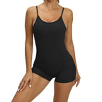 Baller Babe Backless Bodysuit Short - Grey
