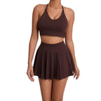 Baller Babe Sport Skirt with Crop Top Set