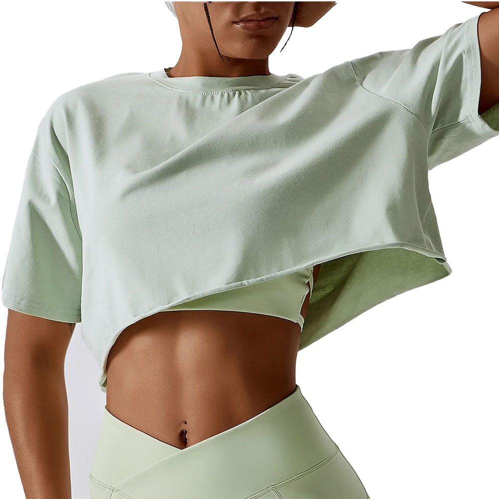 Plaine Jane Cotton Loose T-Shirt Green