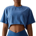 Plaine Jane Cotton Loose T-Shirt Blue