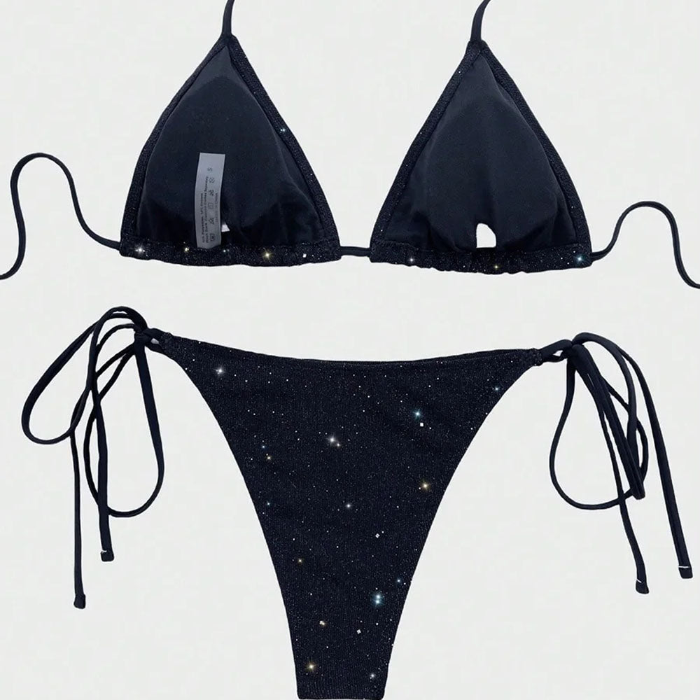 Black Sparkel Bikini Set