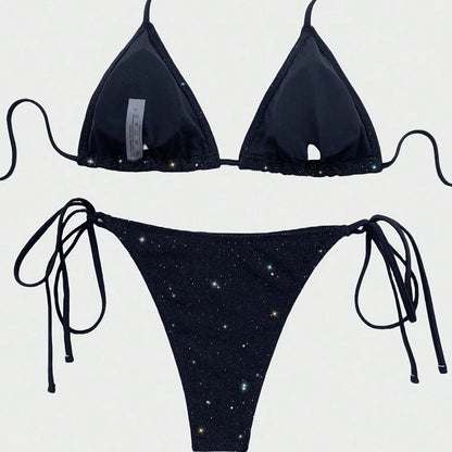 Black Sparkel Bikini Set
