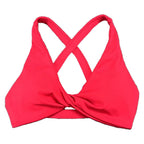 Elite Twist Crop Top Bra V1 in Ferrari Red