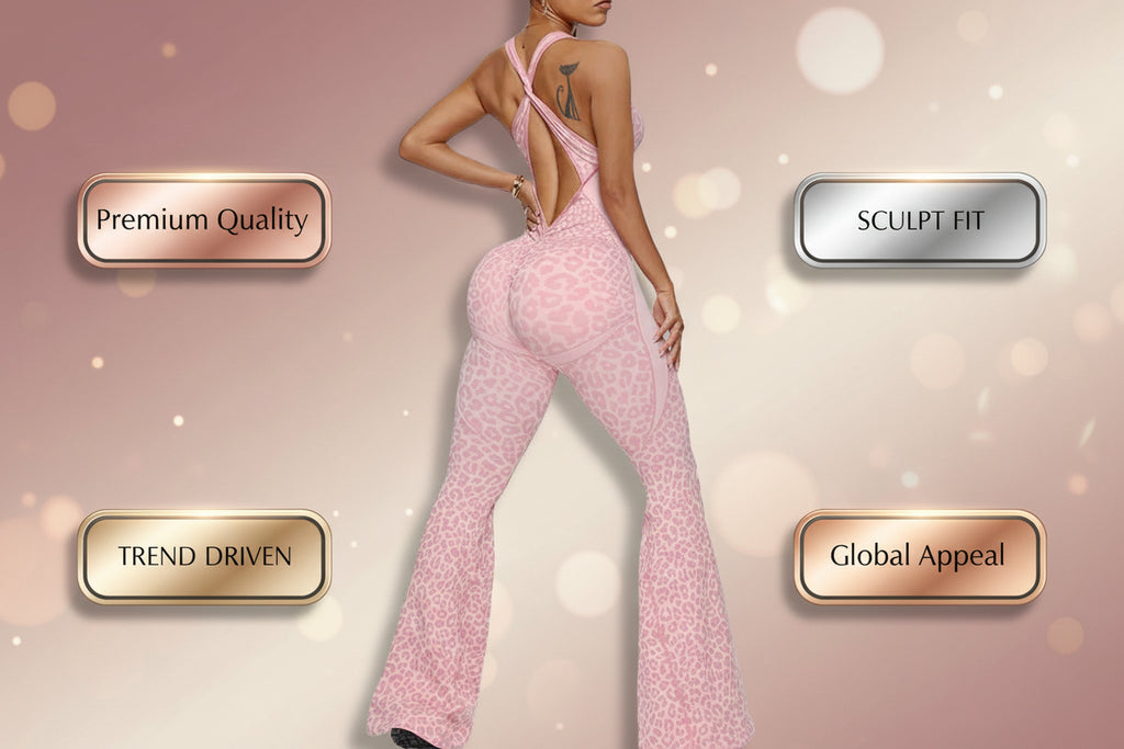 Flare Leopard Baller Babe Full Bodysuit one piece