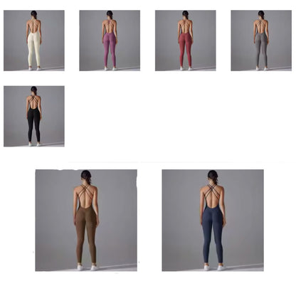 Mailan Full Length Criss Cross Yoga Bodysuit