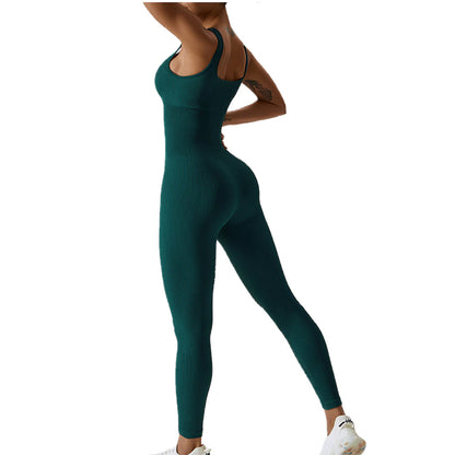 Baller Babe Seamless Bodysuit Ribbed in Forest Green