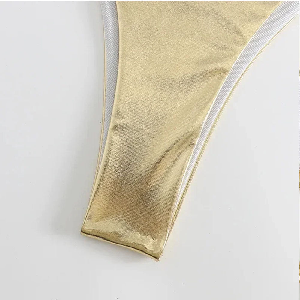 Shiney Glam Bikini Pink Set