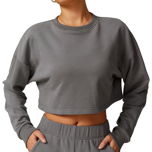 Elevate Jumper with Open Back in Grey