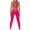 Tiffany Active wear Bodysuit Romper Leggings Hot Pink
