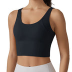 Ivy womens V Back crop top Black