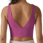 Ivy womens V Back crop top Pink