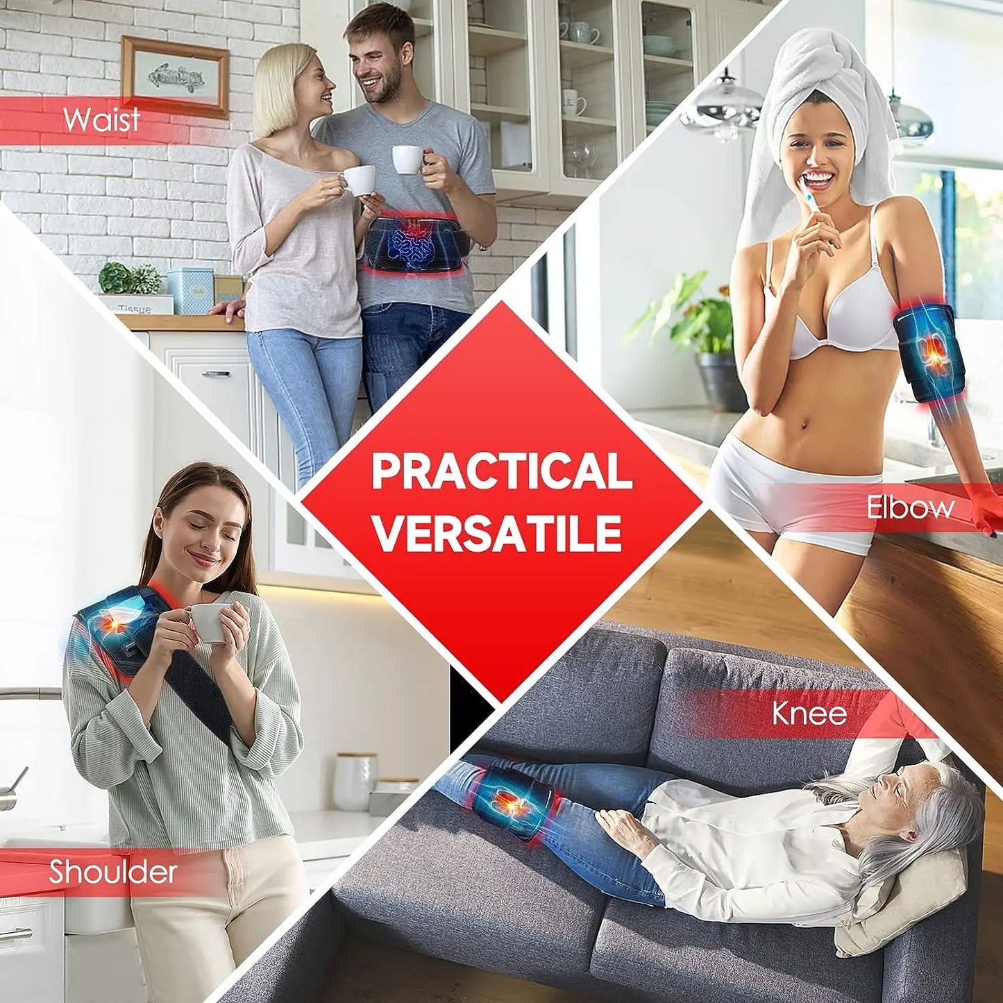 Infrared LED Light Therapy Belt for Back Pain