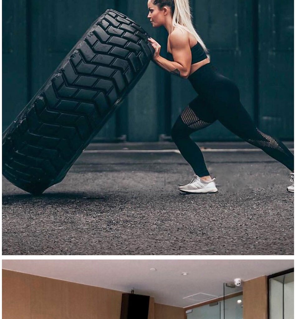 Seamless Black Mesh Baller Babe Active Leggings