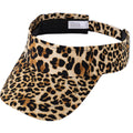 Leopard women's sun viser - Brown