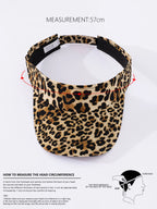 Leopard women's sun viser - White