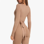 Angelic Wrap Top and Leggings 3PCE Outfit Set