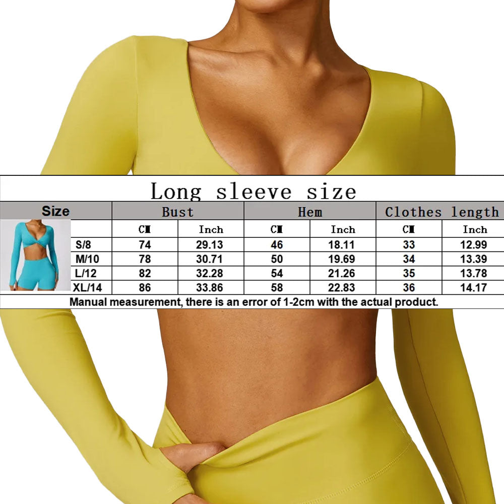Malani V2 Long Sleeve Crop Top Yellow