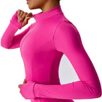 Long Sleeve Carman Zip Jacket Pink