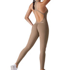 Full Length gym Bodysuit with Zip Neutral