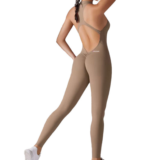 Full Length gym Bodysuit with Zip Neutral