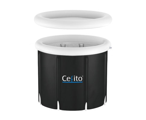 Inflatable Portable Ice Bath Tub 70x80cm Folding Bathtub