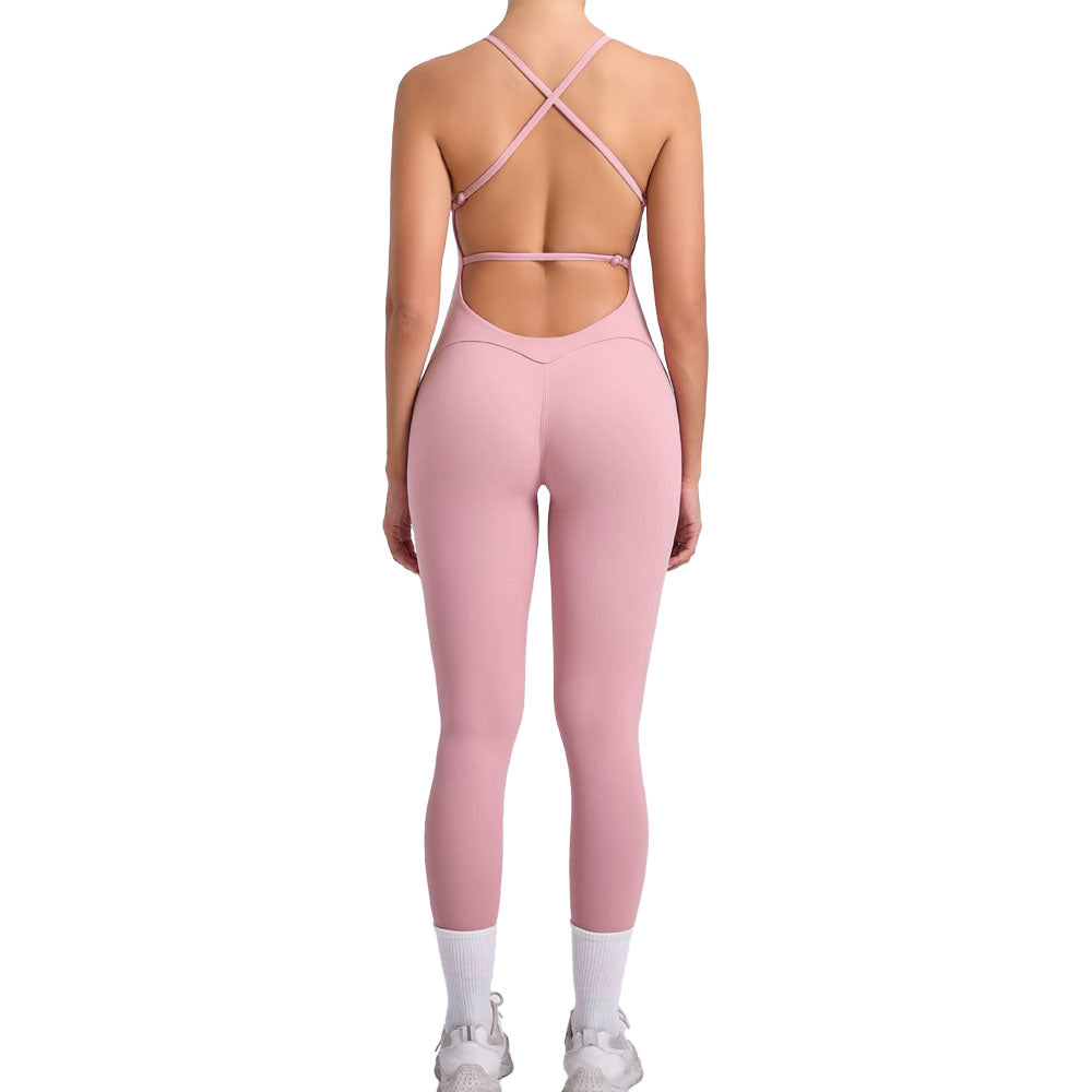 Milana Flare Yoga Bodysuit Jumpsuit Adjustable 10 Colours